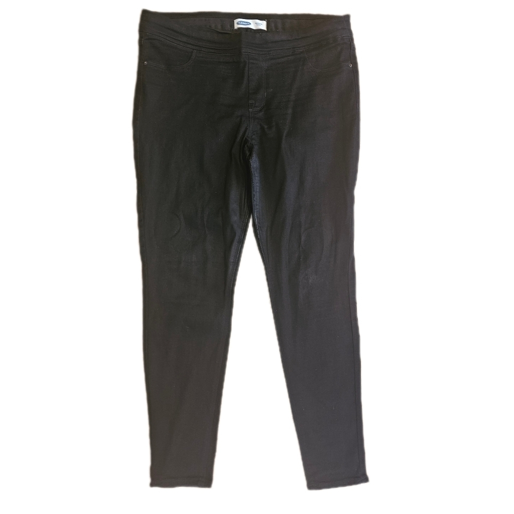 Old Navy Rockstar jeggigs, black, size 16 Long - Picture 2 of 3
